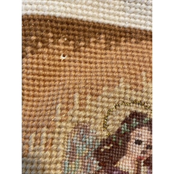 Vintage Sferra Christmas Angel Stocking Holiday Needlepoint by Hand Holiday - Picture 4 of 4